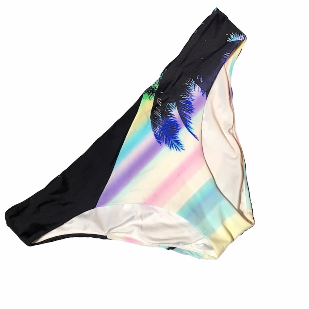 Victoria’s Secret Black & Blue Palm Tree B…